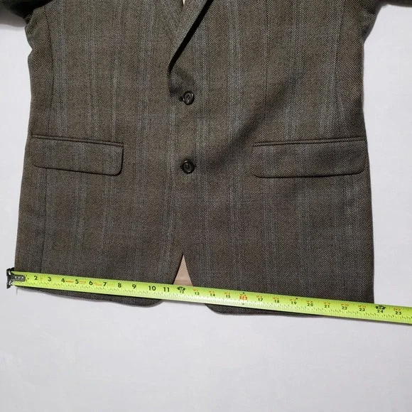 Ralph Lauren Mens 42R Lambswool 2 Button‎ Herringbone Sport Coat 36W 32L Pants - Picture 11 of 16